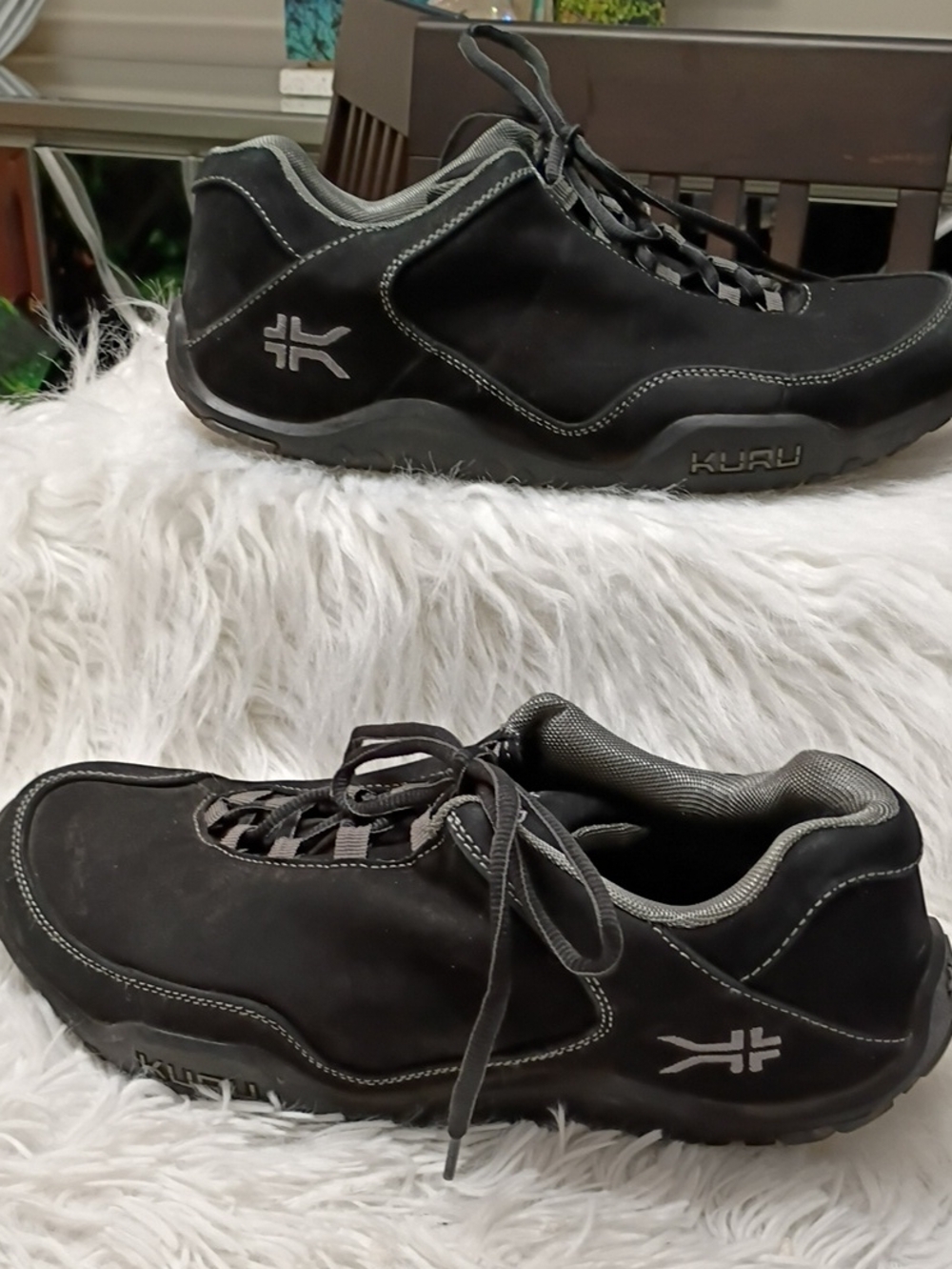 KURU Chicane Black Mens 11M Orthopedic Hiking Shoes For Plantar Fascitis